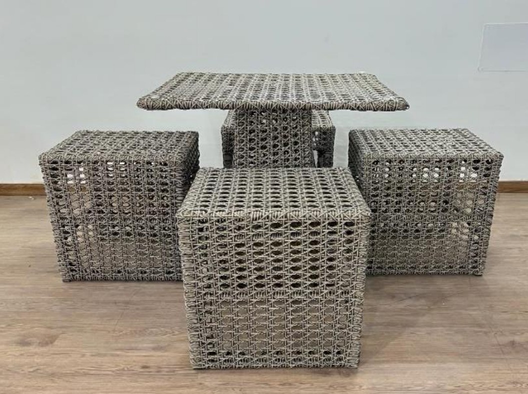 Metta India Outdoor Garden Bar Set D-77 (1+4 Bar Edition)