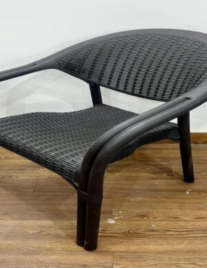 Metta India Outdoor Plastic Chair Bamboo Black Style