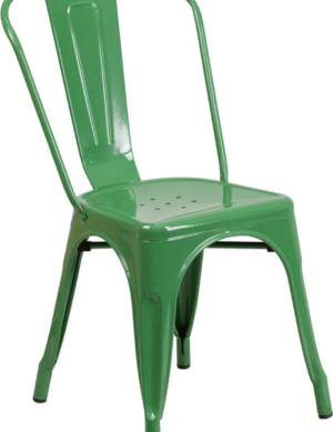 Green Metal Dining Chair