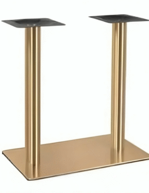 Double Column Gold Table Base